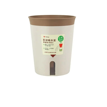 Self Watering Planter Lazy Hydroponic Flower Pot Plastic Office Decor Self-absorbent Flower Pot Desktop Decoration Living Room