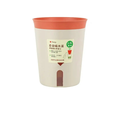 Self Watering Planter Lazy Hydroponic Flower Pot Plastic Office Decor Self-absorbent Flower Pot Desktop Decoration Living Room