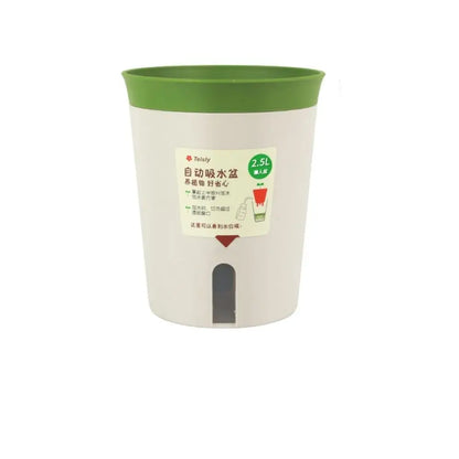 Self Watering Planter Lazy Hydroponic Flower Pot Plastic Office Decor Self-absorbent Flower Pot Desktop Decoration Living Room